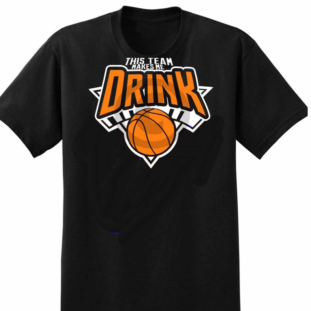 NEW YORK Basketball THIS TEAM MAKES ME DRINK PARODY SHIRT Jalen Brunson shirt